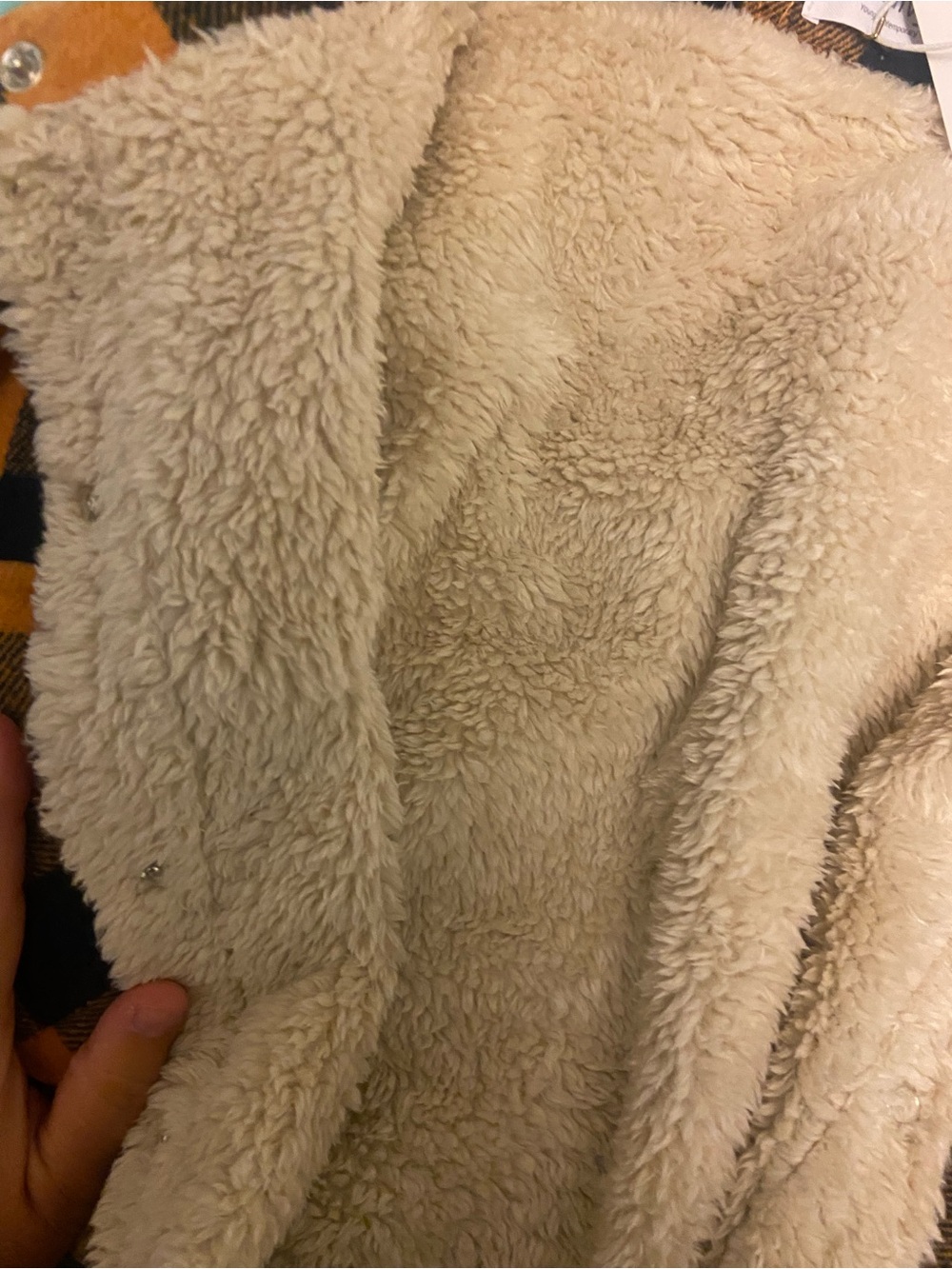 Lauriebelles Yellow and Navy Plaid Shacket - Picture 6 of 7